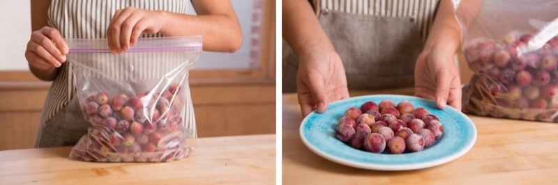 How to Freeze Grapes Step 4